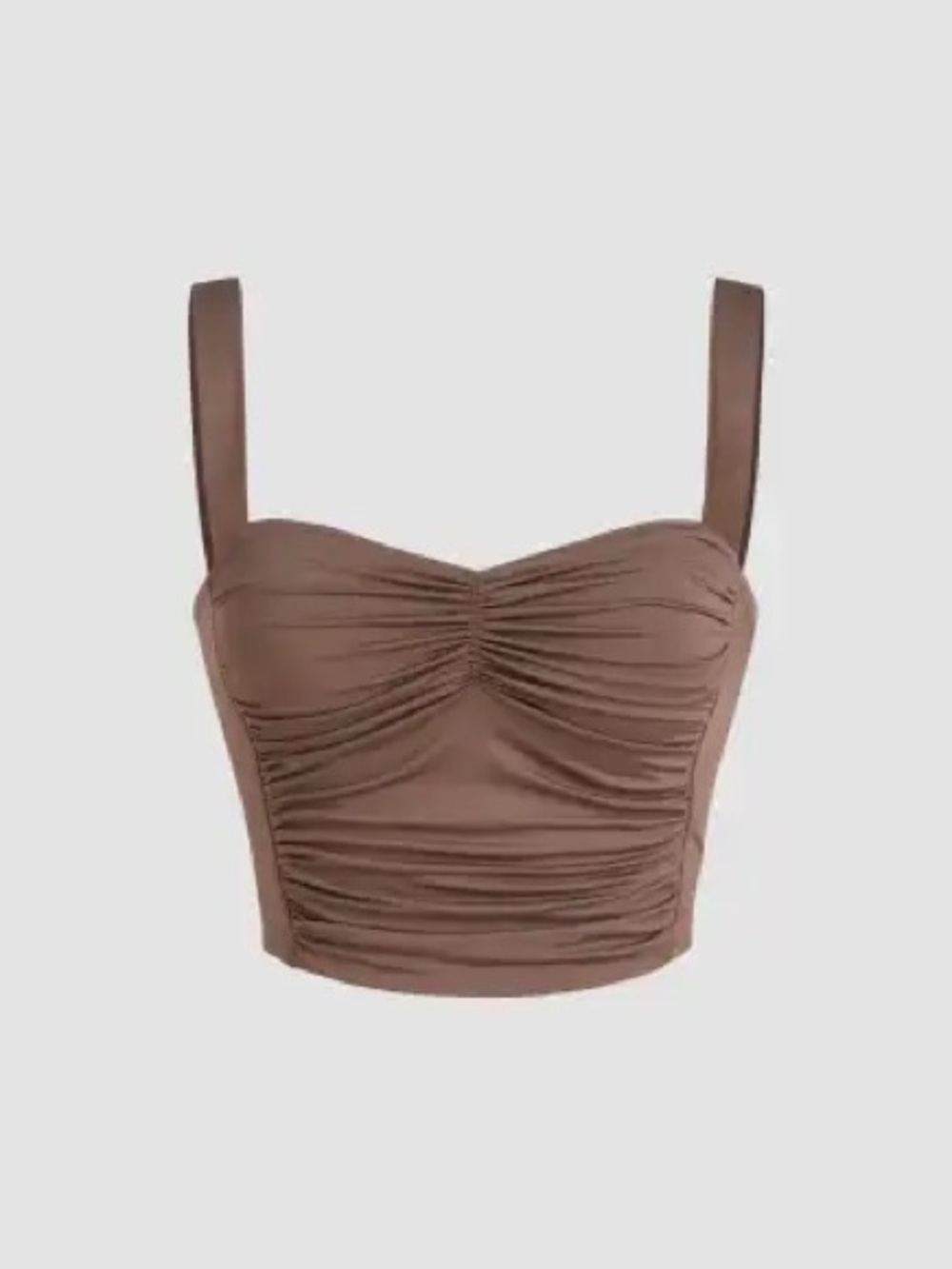 Cider | Ruched Brown Women's Tank Top
